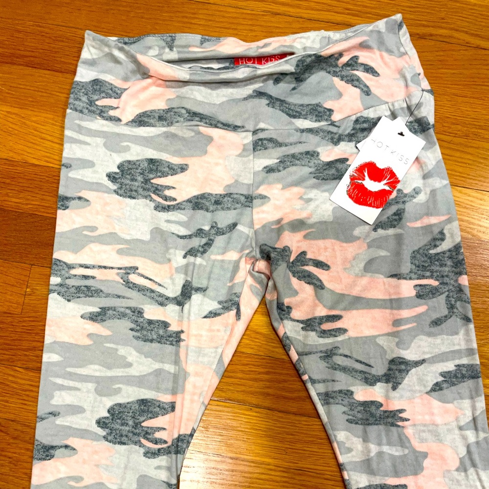 Pink and grey camo LEGGINGS